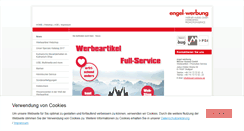 Desktop Screenshot of engel-werbung.de